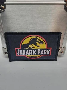 Jurassic Park Movie Logo Hook And Loop Tactical Patch 2x3 inch - Picture 1 of 2