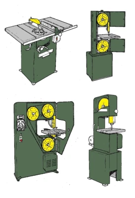 Original Startrite Vertical Saw Spares - Blade Guides / Table Inserts