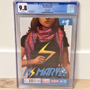 MS MARVEL #1 2014 CGC 9,8 casi nuevo Sara Pichelli cubierta Kamala Khan segunda impresión - Imagen 1 de 3