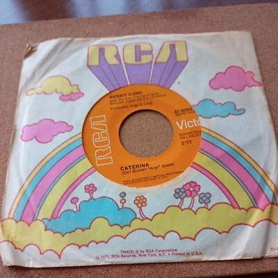 Perry Como Caterina 7"RCA Records USA 1971 Producers Hugo and Luigi - Image 1 of 2