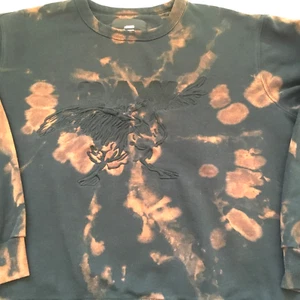 G-Star RAW Bleach Dye Sweatshirt Men’s XL Grunge Street Wear Predator Embroidery - Picture 1 of 7
