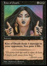 Magic the Gathering MTG Kiss of Death (76) Portal Second Age   LP