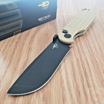 Cuchillos Bestech Glok Cuchillo Plegable 3.5" 14C28N Sandvik Hoja de Acero Mango G10 Foto 1 de 4