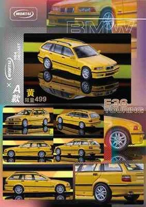 BMW E36 Touring Station Wagon Diecast Toys Car Model Gift 1:64 Mortal Collection - Picture 1 of 8