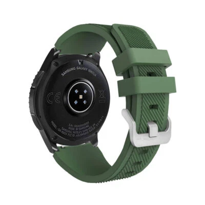 22mm For Samsung Galaxy Watch 3 45mm 46mm Gear S3 Silicone Sport Band Strap - Image 1 of 4