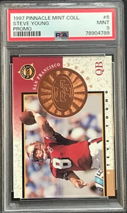 1997 Pinnacle Mint Coll. STEVE YOUNG PROMO #6 PSA 9 MINT ~ 1 of 1 - none higher - Picture 1 of 2