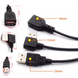 Power Cord Cable Wire 90 Degree/Straight Data Cable Bare Wire Open End 2Pin 4Pin - Picture 1 of 19