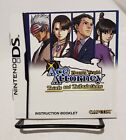 Phoenix Wright Ace Attorney Trials & Tribulations Instructions Manual Only...