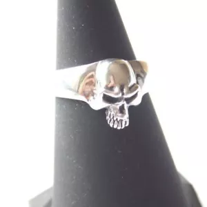 RARE NWT! 100% AUTH THIRTEEN DESIGNS 925 SILVER SKULL RING JAPAN $300+TAX JAPAN - Picture 1 of 11