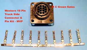 WESTERN FISHER SNOW PLOW REPLACEMENT 10 PIN TRUCK SIDE REPAIR PLUG KIT MVP PLUS - Bild 1 von 9