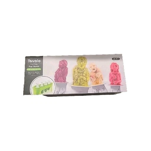 Tovolo Ice Pop Moldes ZOMBIE Conjunto de Halloween 4 Ice Pops Caseiros NOVO em folha - Imagem 1 de 1