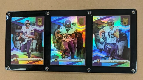 MINNESOTA VIKINGS 3 CARD PLAQUE KIRK COUSINS DALVIN COOK ADAM THIELEN Cover
