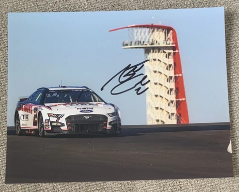 Austin Cindric Signed 8x10 Photo Discount Tire Car On The Track NASCAR Auto COA Cover