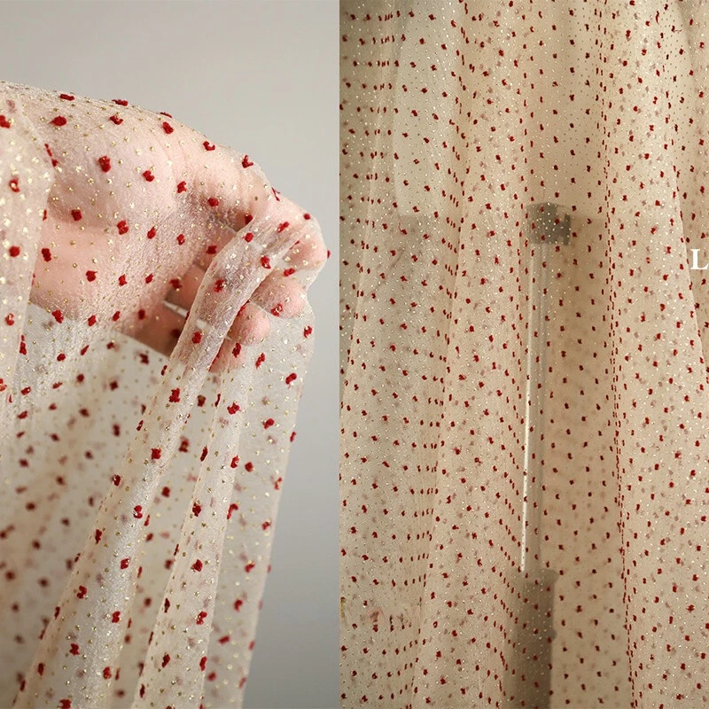 Vestido de novia champán organza tela tul malla bronceado red terciopelo punto hágalo usted mismo Foto 1 de 4