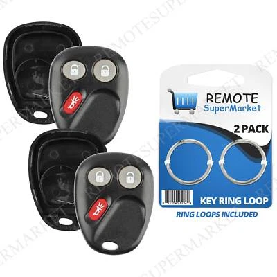 2 Replacement for GMC 02-09 Envoy 02-06 XL 04-05 XUV Remote Fob Shell Case Pad - Изображение 1 из 4