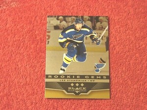 LEE STEMPNIAK BLUES 2005-06 BLACK DIAMOND TRIPLE GOLD RC #279 (H-1540)