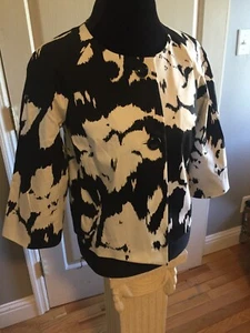 Jones of New York Black/White Jacket Size 4. NWOT - Picture 1 of 9