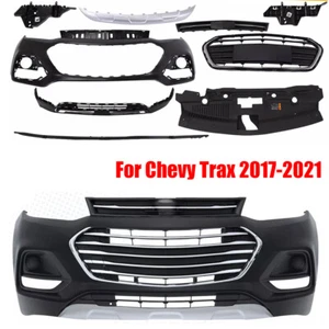 10PC Front Bumper Cover Upper Lower Complete Grills Fits Chevy Trax 2017-2021 - Picture 1 of 14