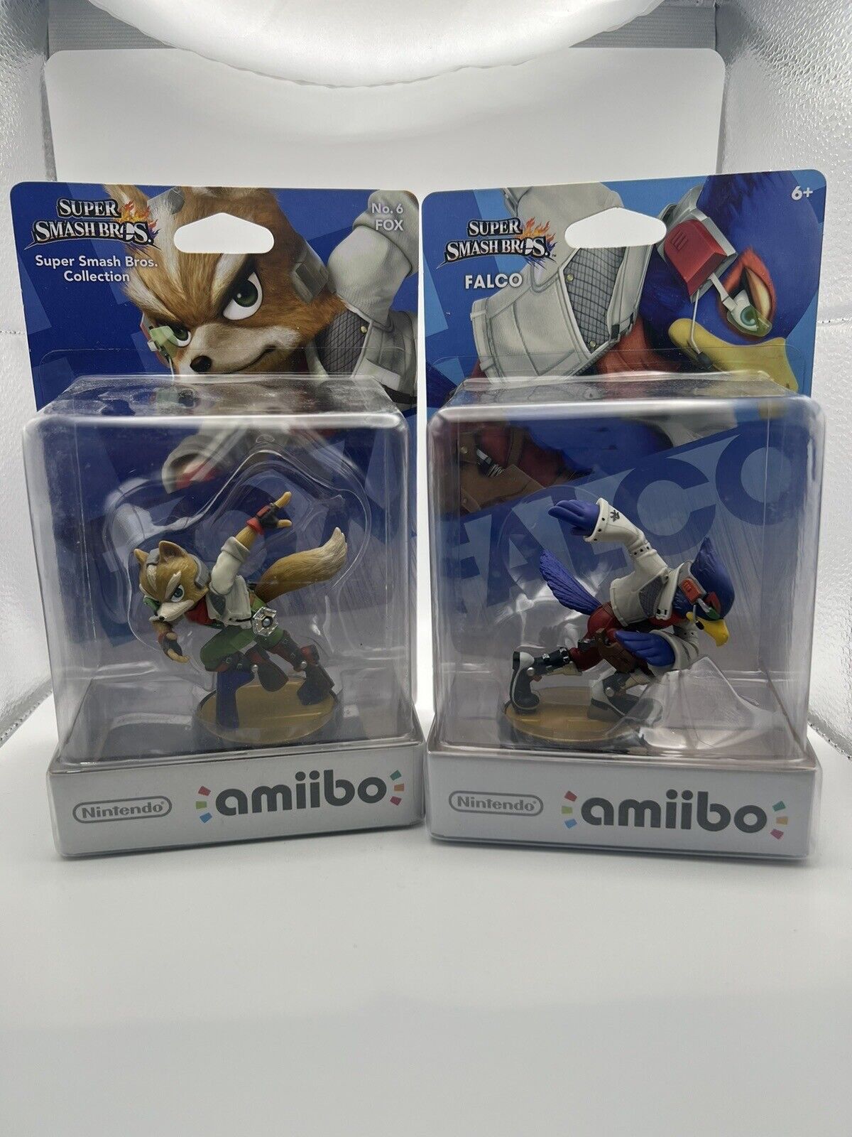 Nintendo Amiibo Figures - Super Smash Bros Series - Fox and Falco Sealed Set!