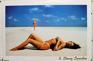  STACY SANCHEZ /beach playmate poster 24.25" X 36.50" NOS (b769)  - Picture 1 of 3