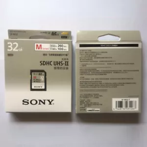 Sony SD Card 32g Camera Memory Card SF-M32 UHS-II High Speed 4K Micro SLR - Picture 1 of 8