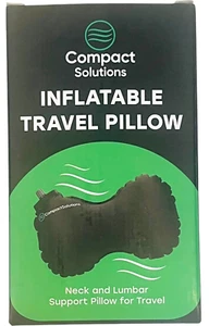 Compact Solutions Inflatable Lumbar Pillow for Airplane -Travel Pillow - Picture 1 of 5
