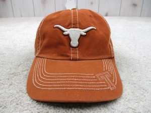 Texas Longhorns Hat Cap Strap Back Orange White Logo College Football Mens - Picture 1 of 10