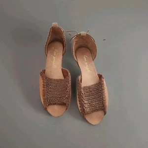 Free People Lace Ankle Sandals (9) - Picture 1 of 7