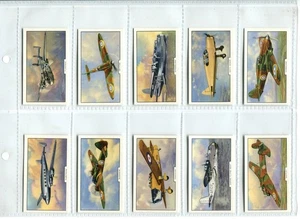 Aeroplanes 1939 Gallaher Cigarette Cards - Full Set of 48 Cards - Picture 1 of 10