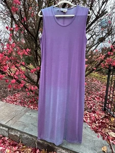 Carolyn Strauss Collection Sleeveless Maxi Long Dress Size 1X lavender stretch - Picture 1 of 7
