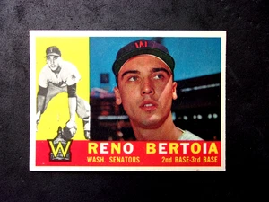 ENVÍO $1.03.. TOPPS 1960 #297 RENO BERTOIA..SIN PLIEGUES..SENADORES - Imagen 1 de 2