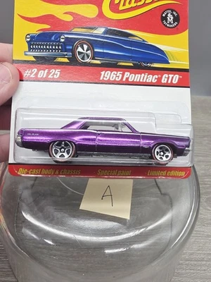 Pontiac GTO #2/25 Hot Wheels Classics Serie 1 (2004) púrpura 1965 sellado. (A)  Foto 1 de 4