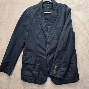 Hugo Boss Herren Navy Blazer Sport Mantel Freizeit Jacke 2 Knopf Leicht - Bild 1 von 10