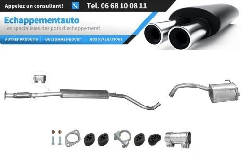 Fiat 500/500C 1.4 74kW dès 2007 Silencieux central+arrière échappement - Photo 1/1