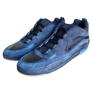 Nike SB Air Max Ishod Wair Low Shoe Mens 9.5 Black FB2393-001 Suede Retro NWOB - Picture 1 of 10