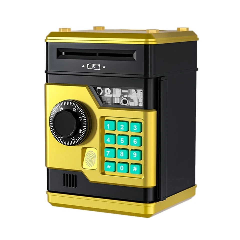 Elektronisches Sparschwein, Geldautomat, Passwort, Spardose, ,  Fingerprint2543 - Bild 1 von 4