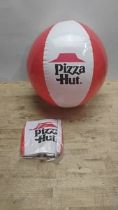 VTG Pizza Hut Inflatable Beach Ball Promotional Brand New Sealed 1980s - Picture 1 of 3