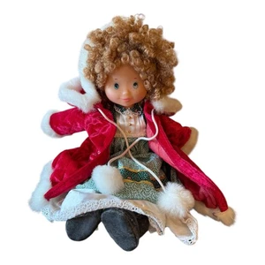 1990 Mattel Holiday Wishes HOLLY HOBBIE Christmas Doll BEAUTIFUL Great Condition - Picture 1 of 5
