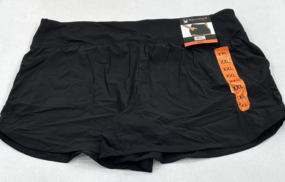 Spyder Active Woven Shorts Black 4 1/4 Inseam Women's Size 2XL
