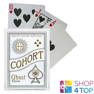 ELLUSIONIST COHORT GHOST EDITION KARTEN DECK MAGIC TRICKS WEISS GOLD POKER NEU