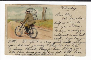 1902 Tuck Snapshot Series #741 Postcard Early Bicycle p1135 - Picture 1 of 2