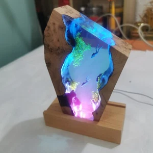 Glowing Scuba Duo Night Light - Customizable Dive Buddy Gift, 3D Ocean Adventure - Picture 1 of 17