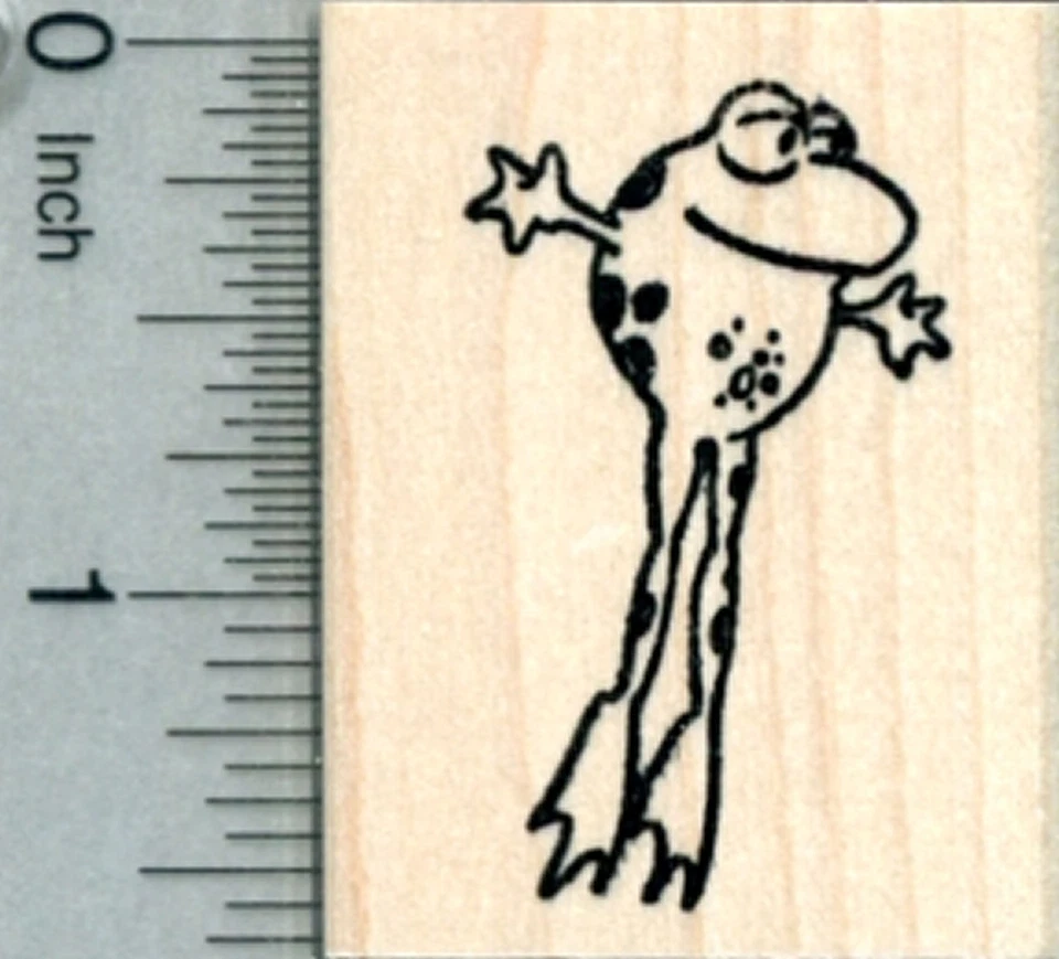 Sello de goma de rana saltando E30311 WM Foto 1 de 1