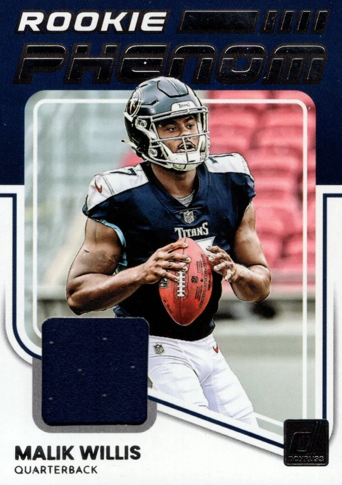 2022 Donruss Rookie Phenom Jerseys #3 Malik Willis Jersey - NM-MT - Image 1 of 1