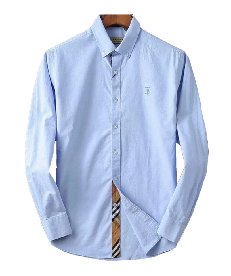 Burberry London Camicia Uomo In Popeline di Cotone Button Down Special Price - Immagine 1 di 1