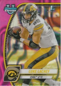 2024 Bowman University Chrome - Luke Lachey #122 Pink Lava Refractor (RC) - Picture 1 of 2