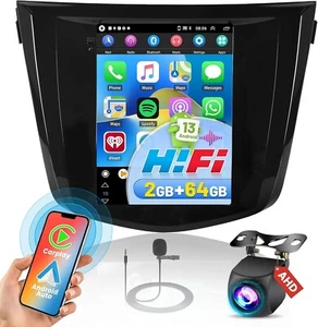 Wireless Carplay 2+64G for Nissan Rogue X-Trail Qashqai 2014-2018 Android Car - Picture 1 of 8