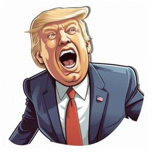 Autoaufkleber Sticker Lustiger Donald Trump Aufkleber - Bild 1 von 1
