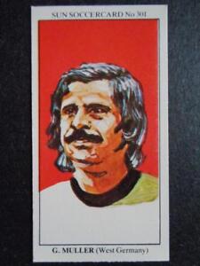 The Sun Soccercards 1978-79 - Gerd Muller - West Germany #301