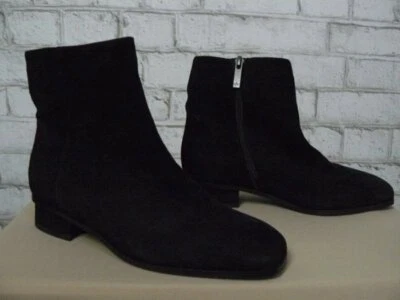 $495 Aquatalia Negro Gamuza Cuero Fuoco Botines EE. UU. 5 NUEVO A370 Foto 1 de 4